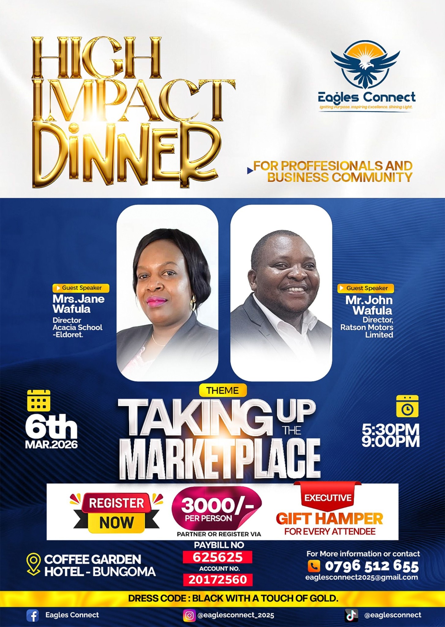 Taking Up The Marketplace Dinner